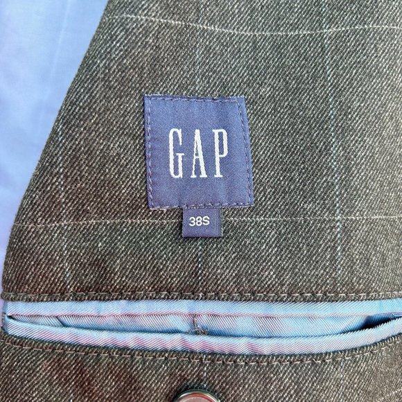 Gap Men's 3 Button Sports Coat Blue Size 38S - Picture 7 of 8